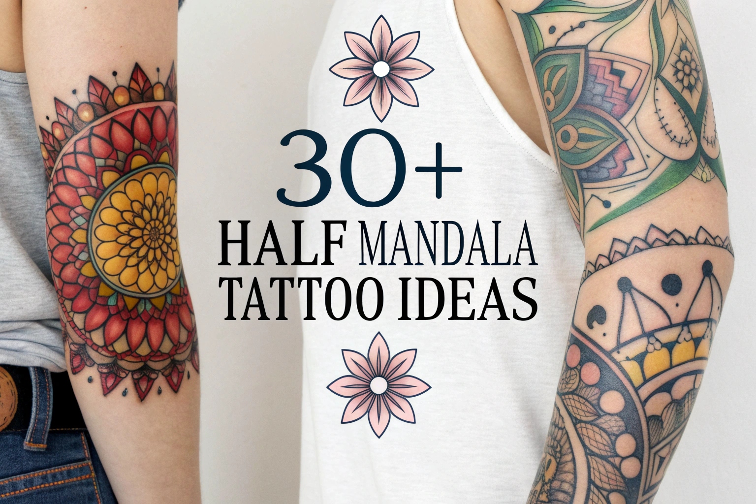 Half Mandala Tattoo Ideas