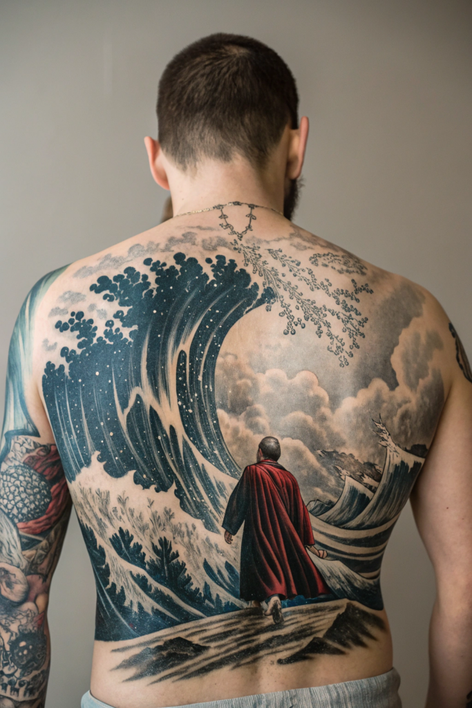 Biblical Art Tattoos Ideas: 2. The Exodus Pathway Through the Red Sea