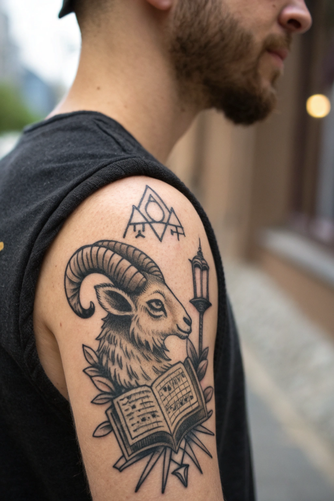 Revelation Tattoos Ideas: 1. The Seven-Eyed Lamb and the Sealed Scroll