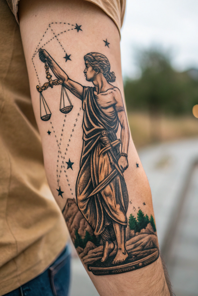 arm tattoo lettering ideas: "Threads of Fate" in Stitched Fabric Font