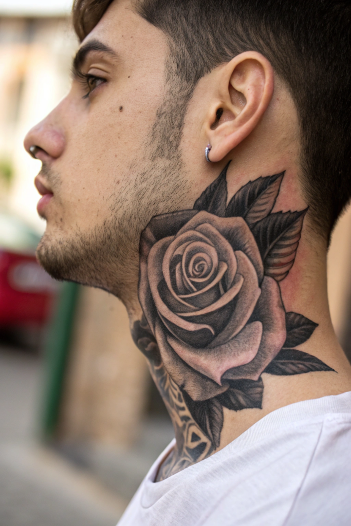 Goth Cross Tattoo Ideas: Crystal-Embedded Gothic Cross