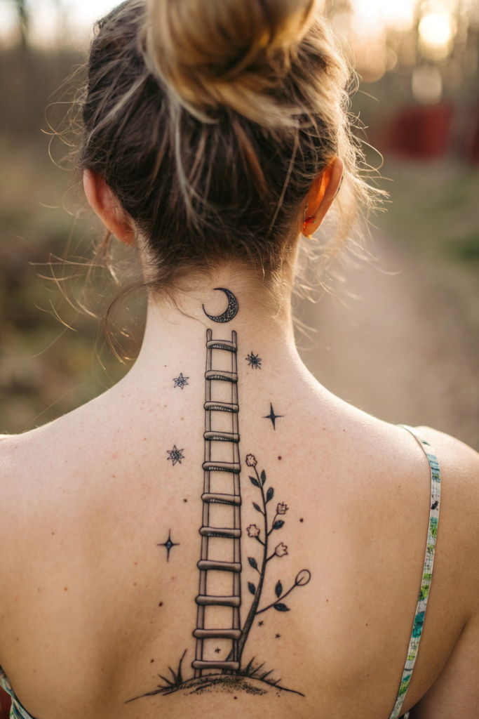 Goth Cross Tattoo Ideas: Spiderweb-Enshrouded Gothic Cross