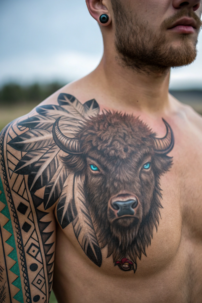 Old Western Tattoo Ideas: Spirit of the Buffalo