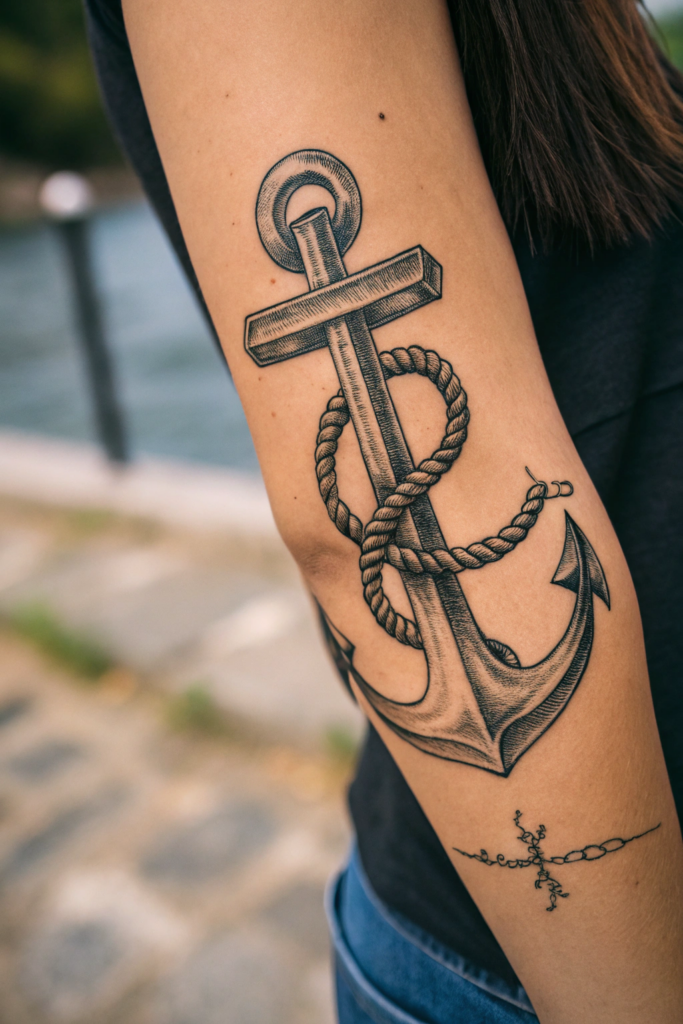 Christian Tattoos for Women Ideas: The Anchor with Hebrews 6:19