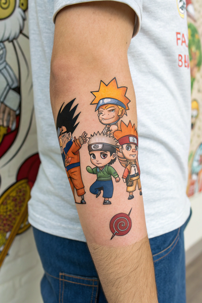 Manga Tattoo Ideas: Chibi Character Parade