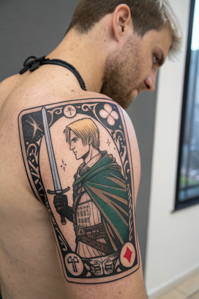 Manga Tattoo Ideas: Manga-Inspired Tarot Card Design