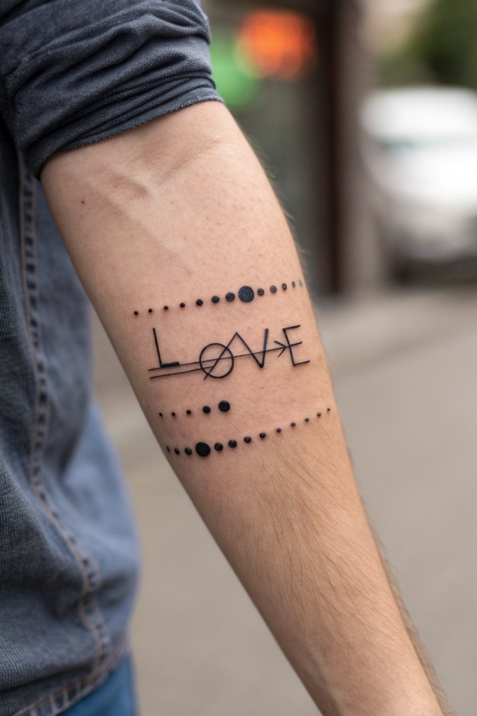 Valentine's Tattoo Ideas: Love in Morse Code