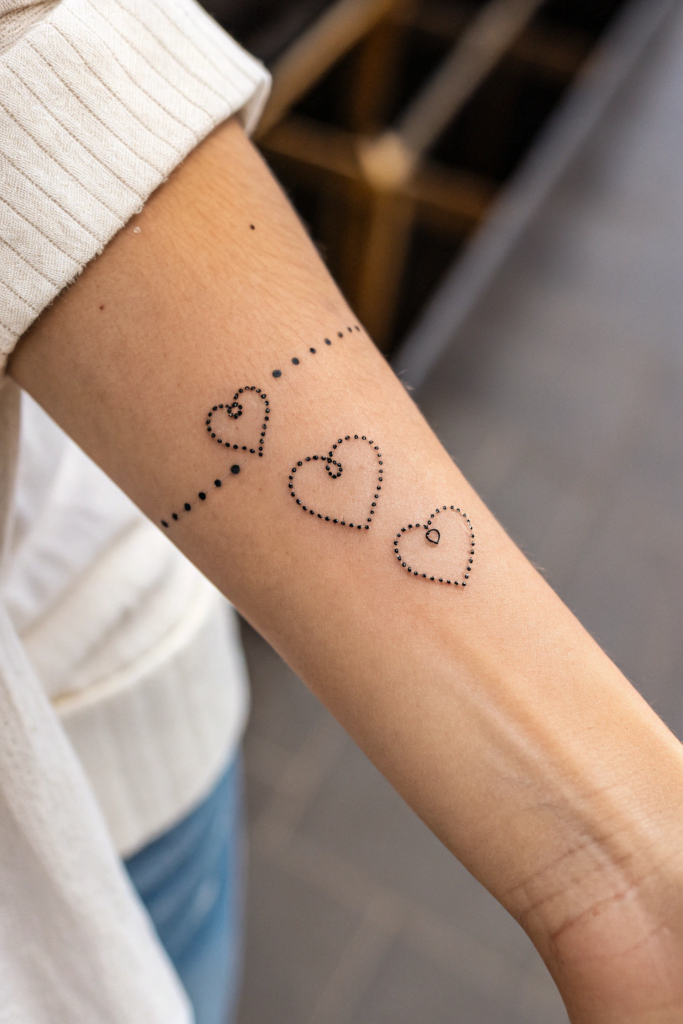 Valentine's Tattoo Ideas: Constellation of Hearts