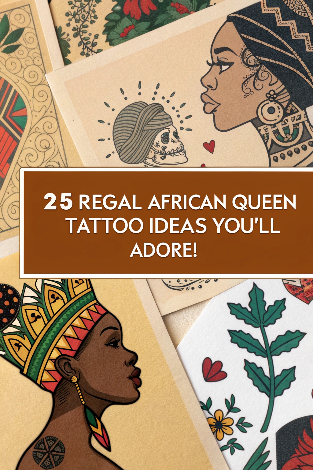 Image of trending African queen tattoo ideas