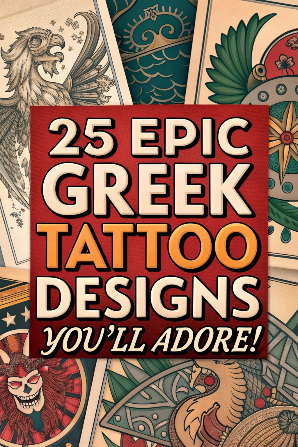 Image gallery of epic Greek tattoos you must see