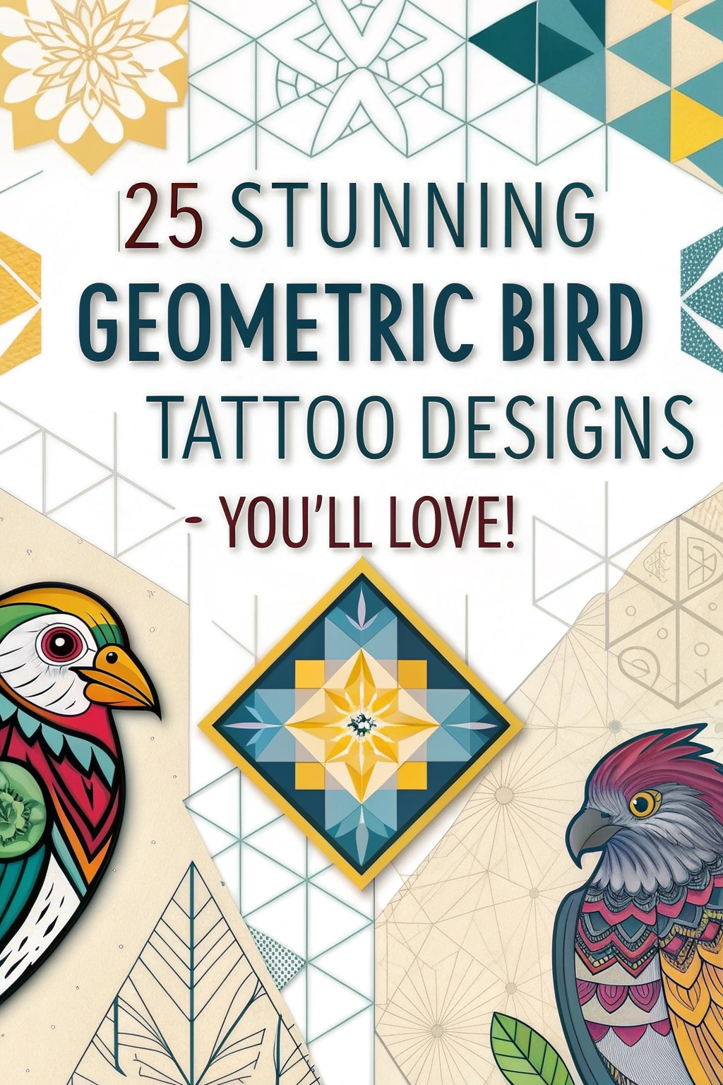 Geometric Bird Tattoos You'll LOVE! (2025)