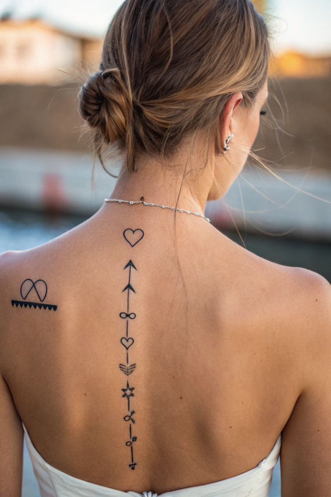 Spine Tattoos Ideas: 18. Heartbeat Rhythm: The Pulse of Life