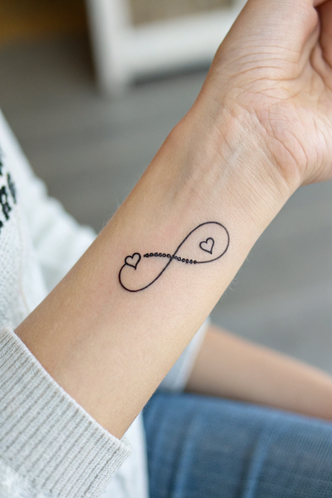 Wrist Tattoos for Women Ideas: 10. Infinity Symbol with Heart