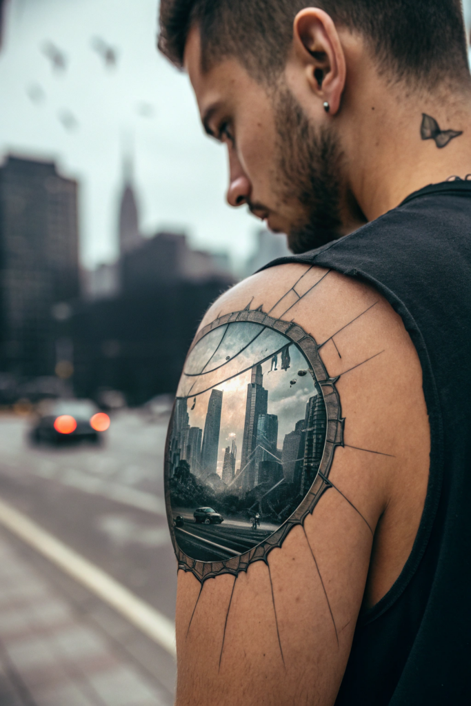 Micro-Realism Tattoos: A Broken Mirror Reflecting a Different Reality