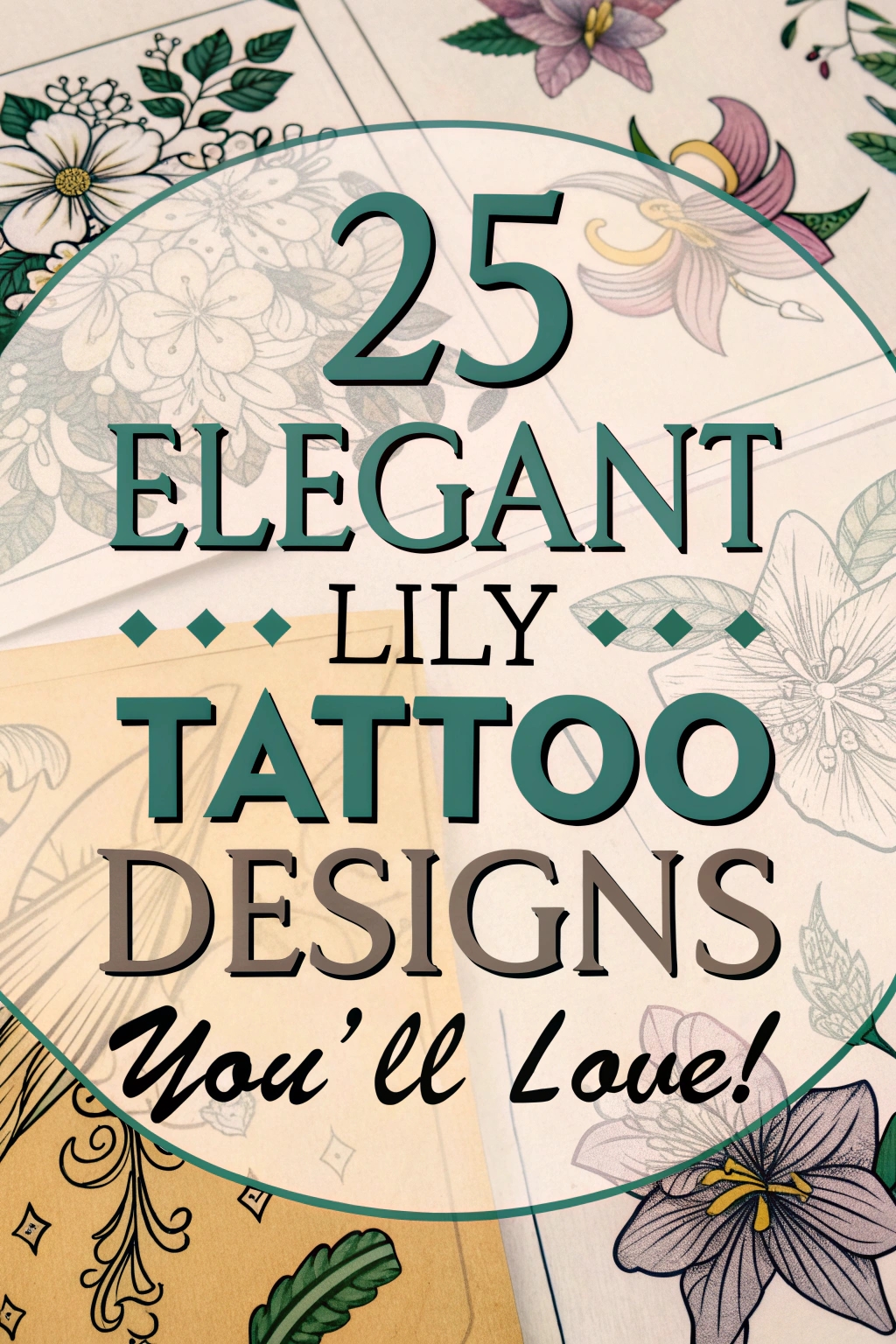 Image gallery of stunning lily tattoos