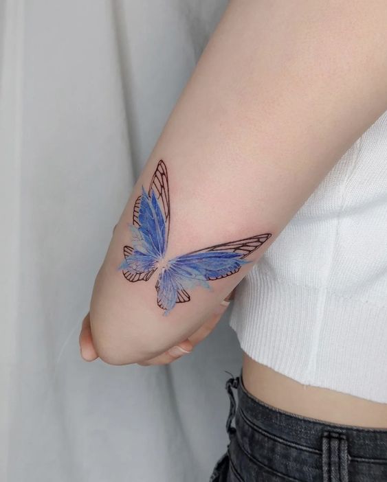 Explore 25 Unique Watercolor Butterfly tattoo Ideas for 2025: stunning designs for Women – Arm, Back, and Hand Styles