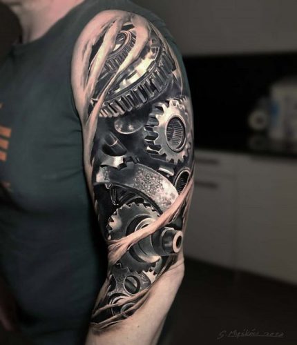 Explore 15 Stunning Gear Tattoo Designs for 2025: Mechanical mastery & Artistic Innovation