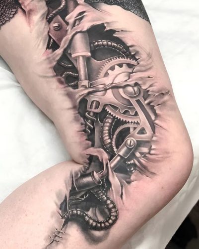 Explore 15 Stunning Gear tattoo Designs for 2025: Mechanical Mastery & Artistic Innovation