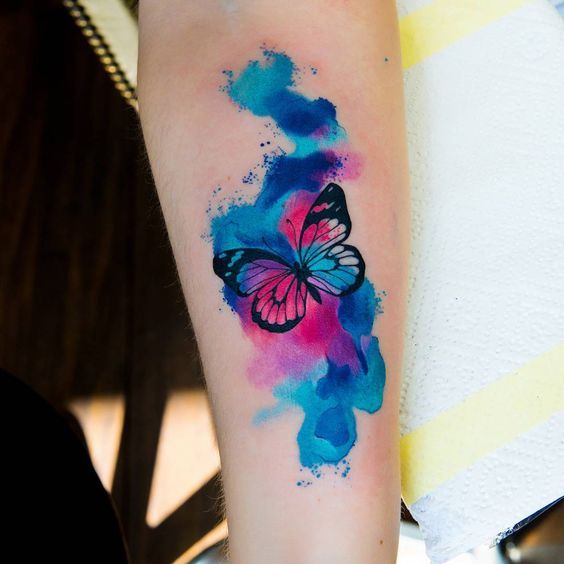 Explore 25 Unique Watercolor butterfly Tattoo Ideas for 2025: Stunning Designs for Women – Arm,Back,and Hand Styles