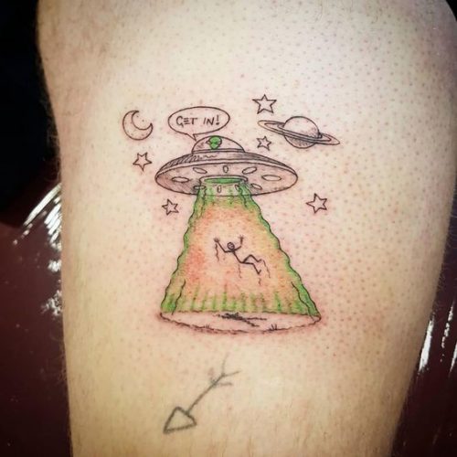 Explore 20 Striking UFO Tattoo Designs – From Minimalist to Vibrant, Ideas for 2025