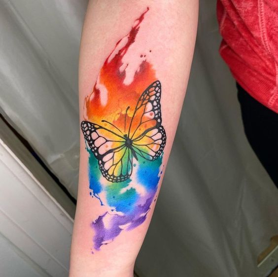 Explore 25 Unique Watercolor Butterfly Tattoo Ideas for 2025: Stunning Designs for Women – Arm, Back, and Hand Styles