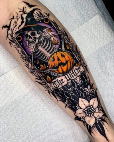 Discover 20 Spellbinding Jack o’ Lantern Tattoo ideas for a Bewitching 2025 – Embrace the Halloween Spirit