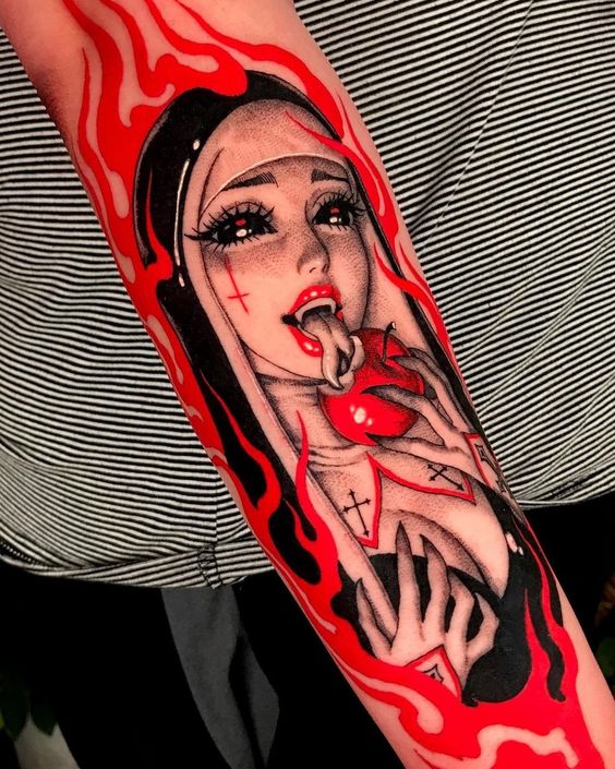 25 Scary Tattoo ideas for Men and Women: Perfect Dark Art Sleeve and Arm Tattoo Ideas