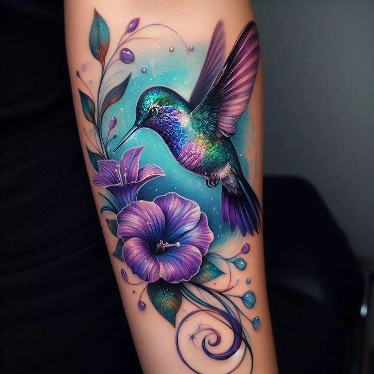 23 Stunning Hummingbird tattoo Ideas: Geometric, Colorful, Minimalist, and Floral Designs