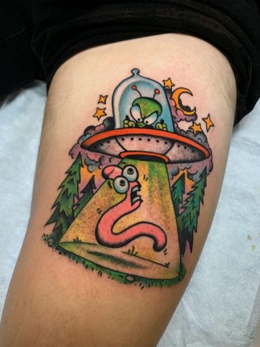 Explore 20 striking UFO Tattoo Designs – From Minimalist to Vibrant, ideas for 2025