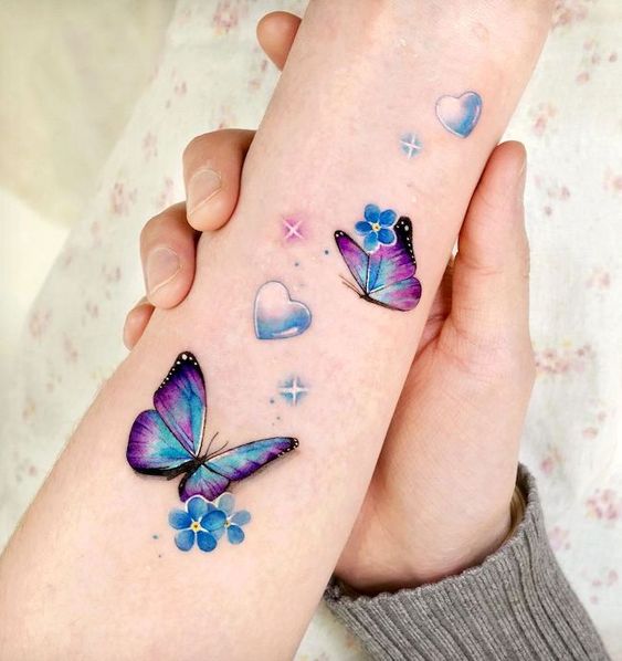 Explore 25 unique Watercolor Butterfly Tattoo Ideas for 2025: Stunning Designs for Women – Arm, Back, and Hand Styles