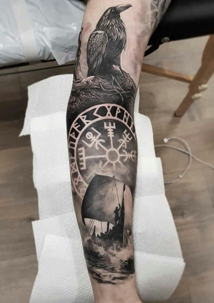 Explore 21 Viking Tattoo Ideas for Men: Discover traditional & Modern Norse mythology Designs