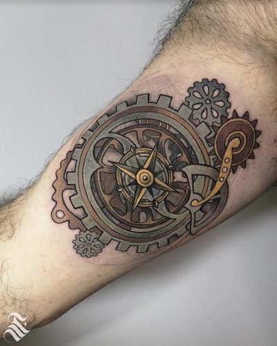 Explore 15 Stunning Gear tattoo Designs for 2025: Mechanical Mastery & Artistic Innovation