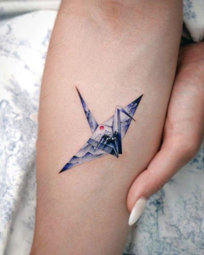 Explore the Art of Paper Folding with 18 Unique Origami Tattoo Ideas for 2025 – Creative and Colorful