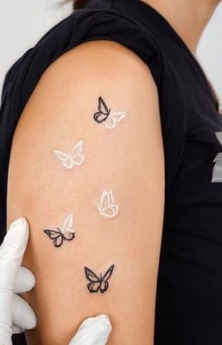 15 White butterfly Tattoo Ideas for 2025: Embracing Elegance and meaning