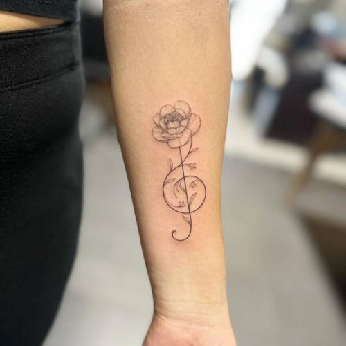 Unique Treble Clef tattoo Ideas 2025: ⁢Discover Designs for Music Lovers’ Ankles, ⁤Wrists & More!