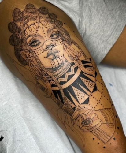 Discover 18 African Queen Tattoo Designs for Empowered Women in 2025