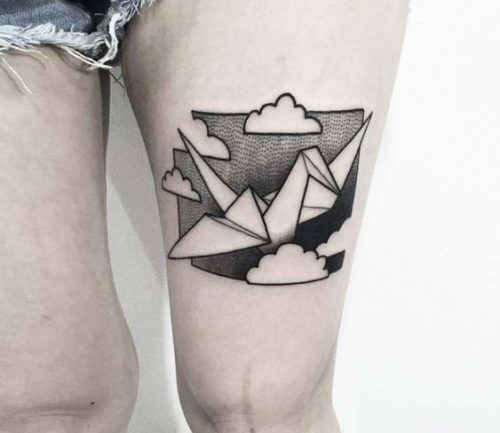 Explore the Art of Paper folding with 18 Unique Origami Tattoo Ideas for 2025 – Creative and Colorful