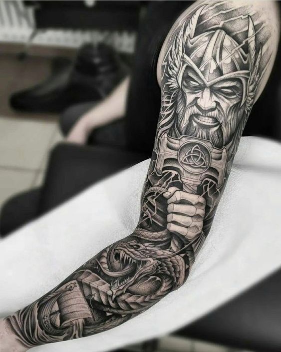 explore 21 Viking tattoo Ideas for Men: Discover Traditional & Modern Norse Mythology Designs