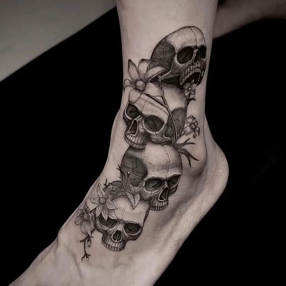 Explore 18 Realistic skull Tattoos for Men & Women – top Design Ideas & Stencil Art 2025