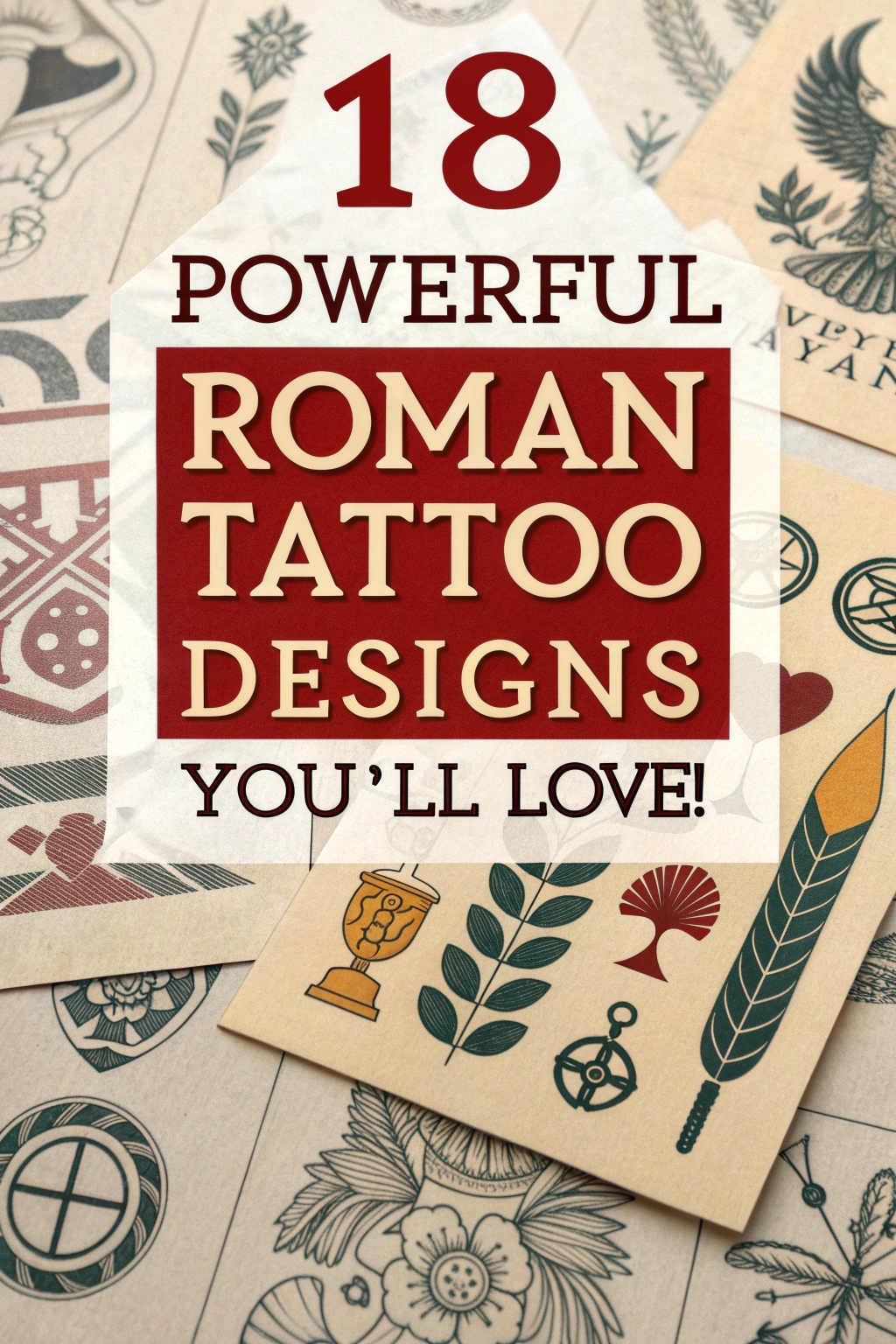 Image collection of stylish Roman tattoos