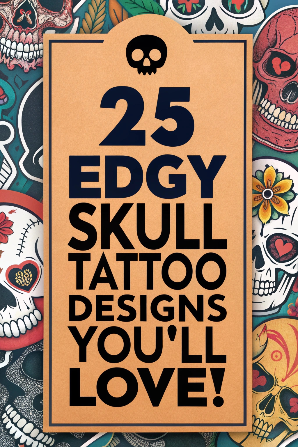 Image gallery of stylish skull tattoos