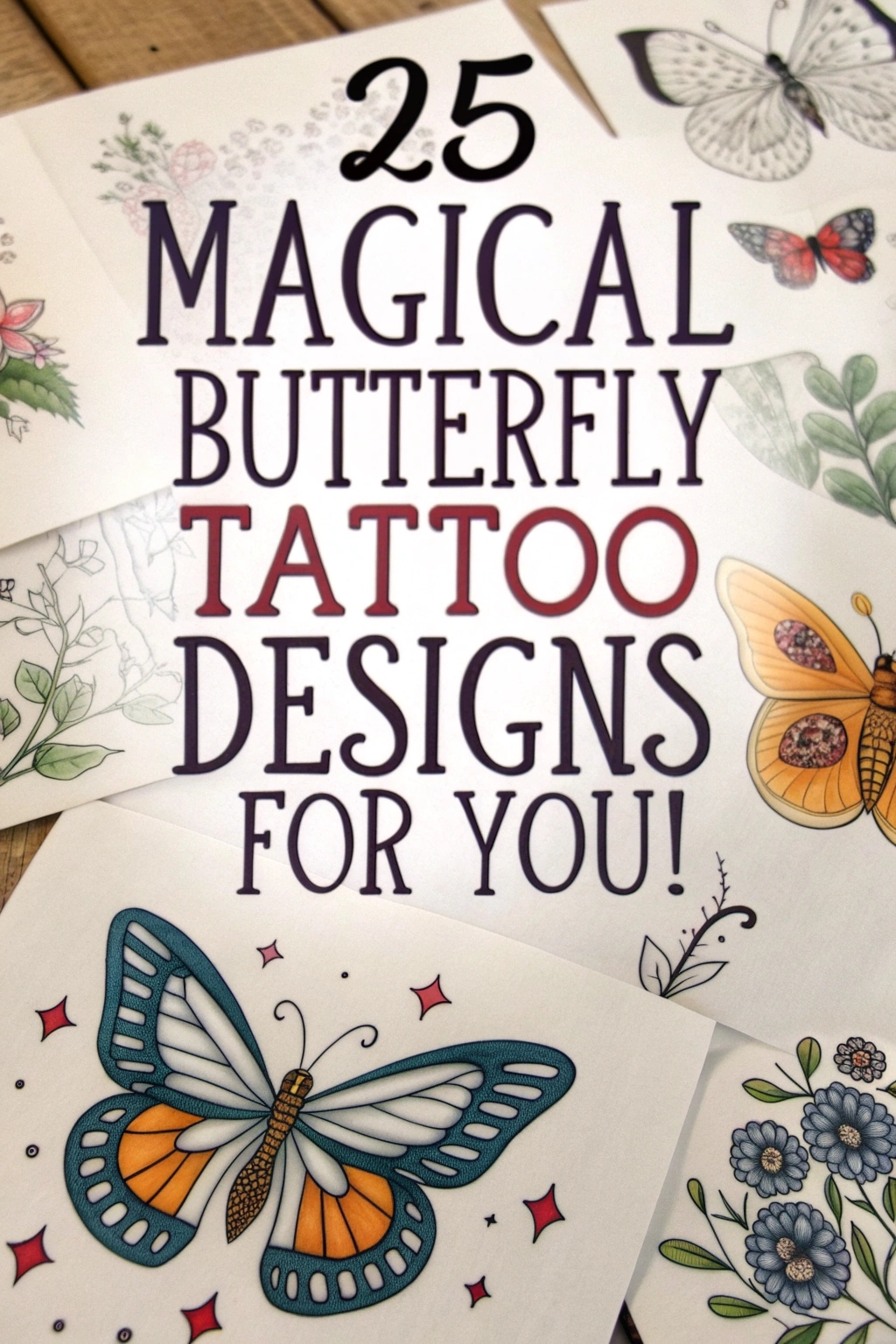 Image compilation of magical butterfly tattoos