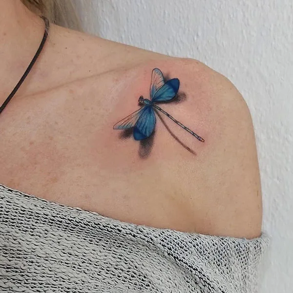 3d dragonfly tattoo
