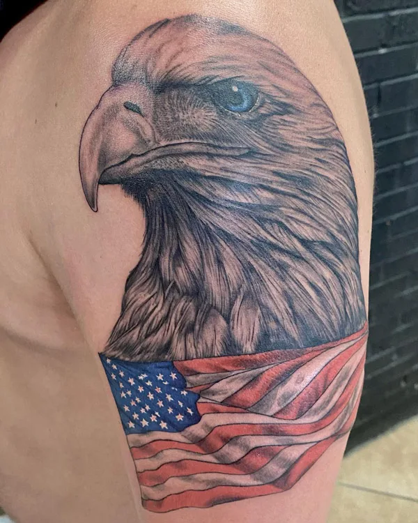 American Flag Eagle Tattoo 1