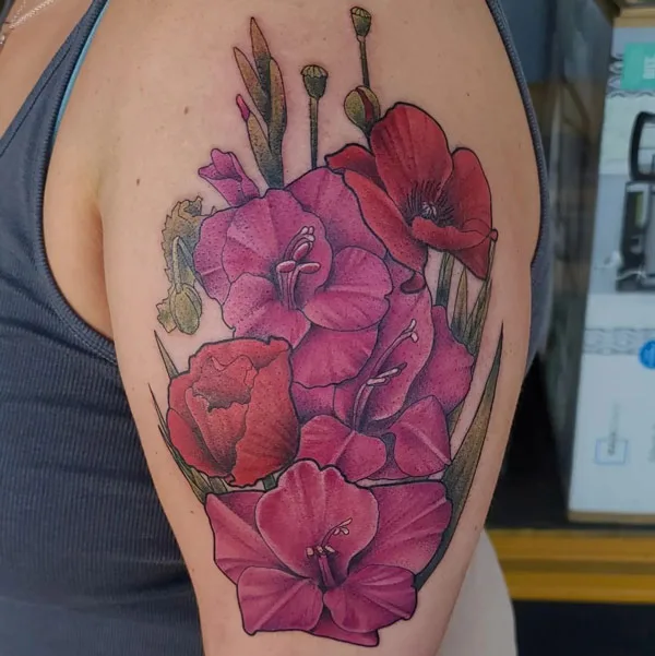 August Birth Flower Tattoo Meaning