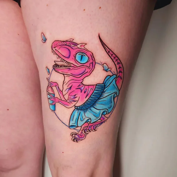 Cute Dinosaur Tattoo 3