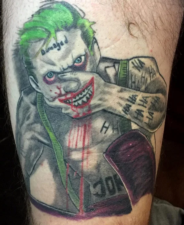 Damaged Joker Tattoo 1