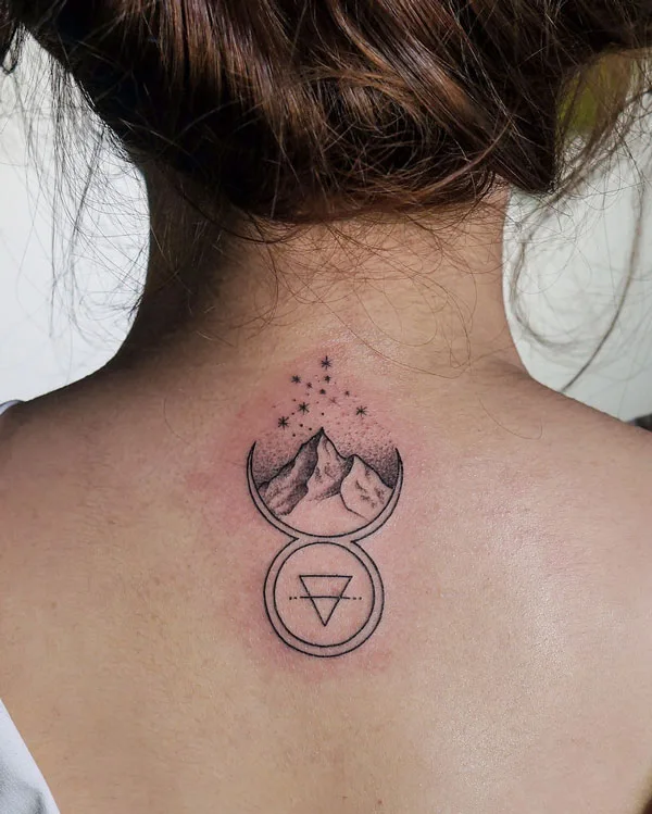 Feminine Mountain Tattoo 4