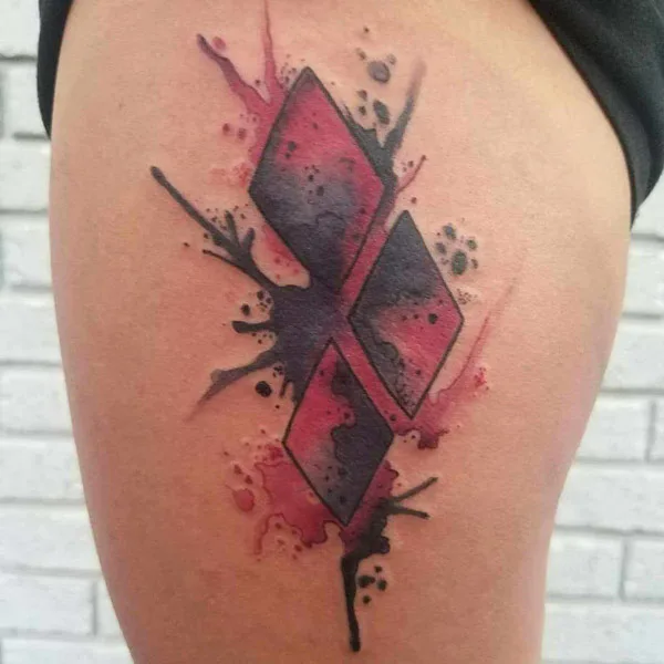 Harley Quinn Diamond Tattoo 3