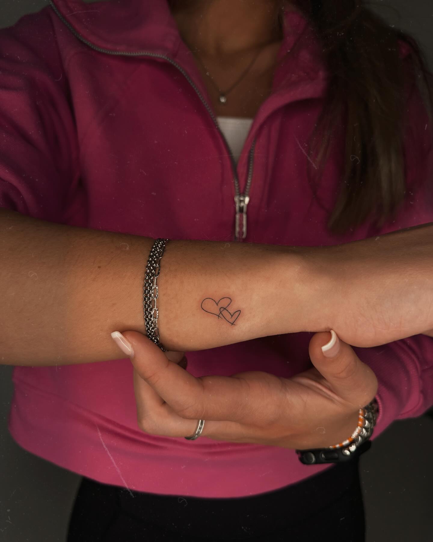 Interconnected Hearts Tattoo Symbol of Love and Personal Connection 